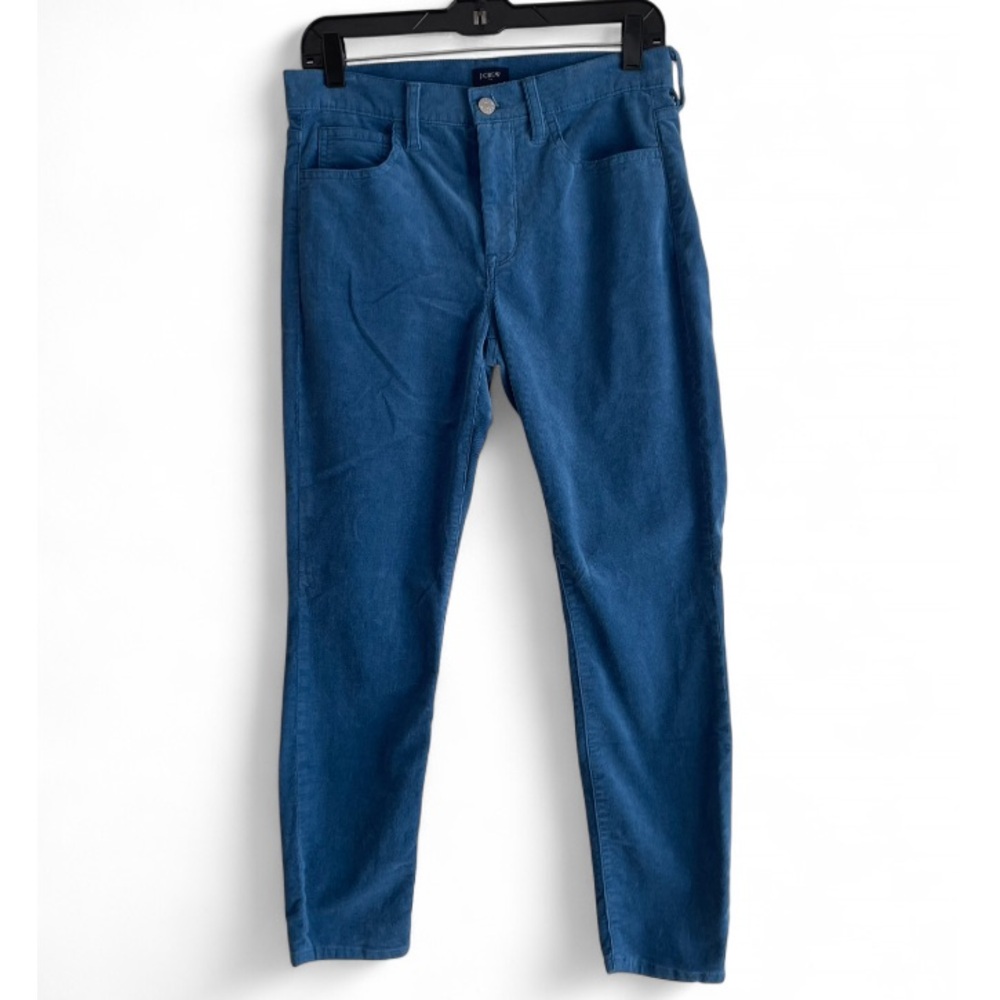 J. Crew Women’s Blue Corduroy Skinny Ankle Pants Size 27
